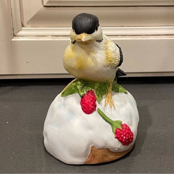 Chickadee yellow porcelain bird music box für Elise - Picture 10 of 10
